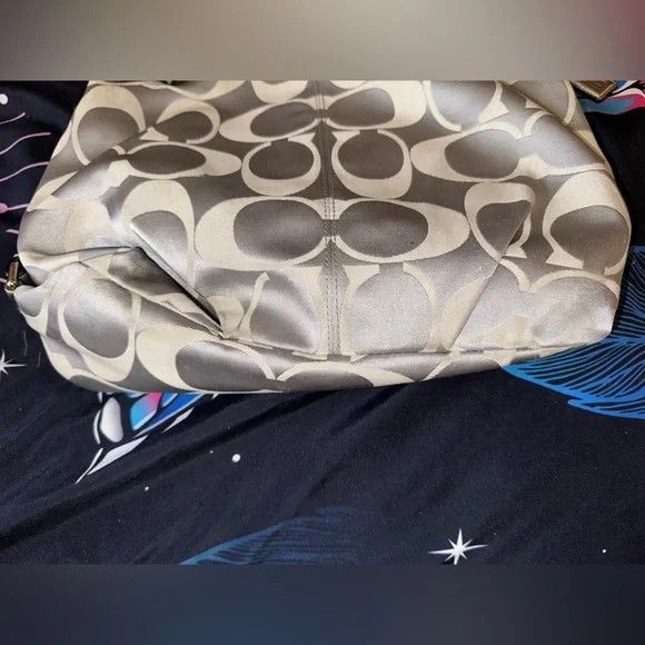 Vintage Coach Signature Sateen Brooke Hobo Bag - Picture 8 of 10